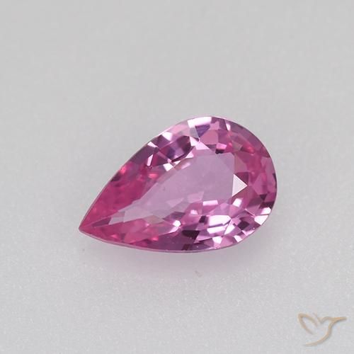 0.48ct طبيعي أرجواني محمر زفير, شكل الكمثرى, VVS