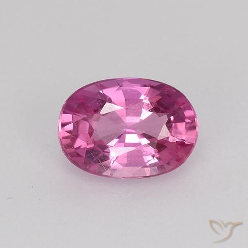 0.80ct طبيعي أرجواني محمر زفير, بيضوي, VVS