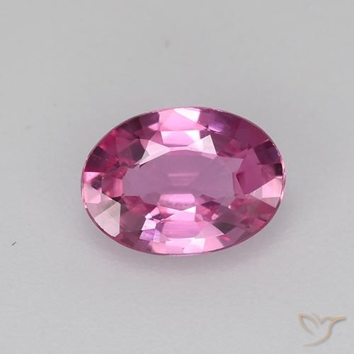 0.67ct طبيعي أرجوانى متوسط زفير, بيضوي, VVS