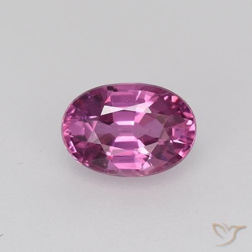 0.71ct طبيعي أرجواني محمر زفير, بيضوي, VVS