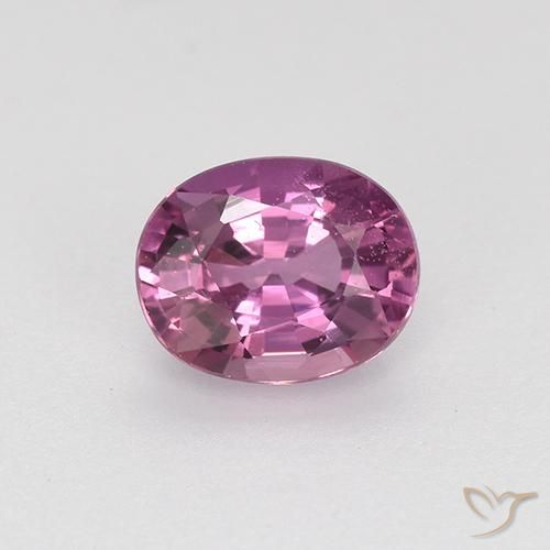 0.72ct طبيعي أرجوانى متوسط زفير, بيضوي, VVS-VS