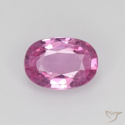 0.70ct طبيعي وردى أرجوانى ملكى زفير, بيضوي, VVS-VS