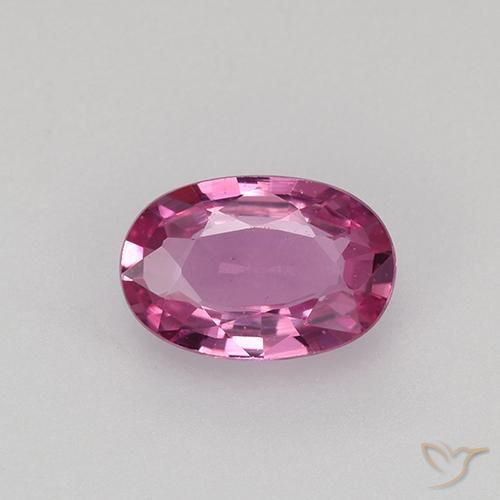 0.57ct طبيعي وردى متوسط زفير, بيضوي, VVS-VS