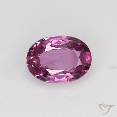 0.82ct طبيعي أرجوانى متوسط زفير, بيضوي, VVS-VS