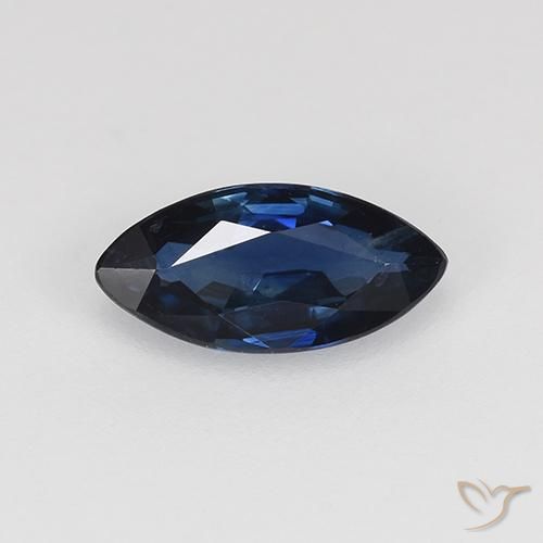 0.61ct طبيعي أزرق غامق زفير, ماركيز, VVS-VS
