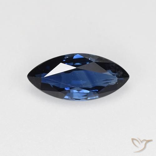 0.65ct طبيعي أزرق منتصف الليل زفير, ماركيز, VVS-VS