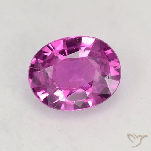 0.65ct طبيعي وردى أرجوانى زفير, بيضوي, VVS