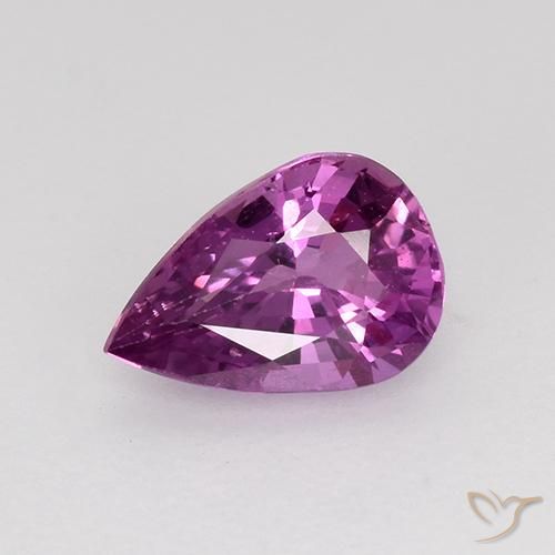 0.73ct طبيعي أرجوانى متوسط زفير, شكل الكمثرى, VVS-VS