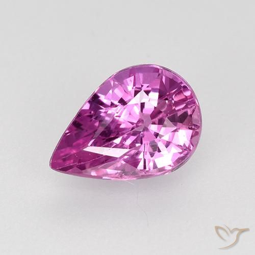 0.71ct طبيعي أرجوانى وردى كثيف زفير, شكل الكمثرى, VVS-VS