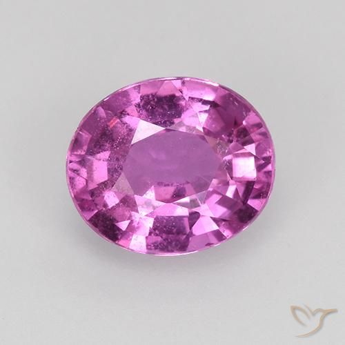 0.80ct طبيعي أرجوانى داكن-متوسط زفير, بيضوي, قليلا جدا