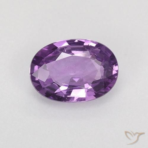 0.76ct طبيعي بنفسجى متوسط زفير, بيضوي, VVS-VS