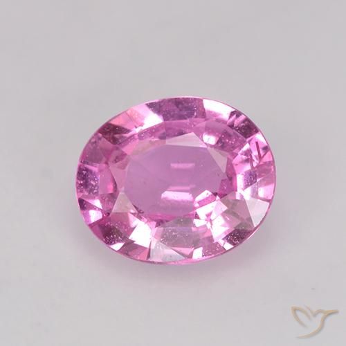 0.73ct طبيعي وردى أرجوانى ملكى زفير, بيضوي, قليلا جدا