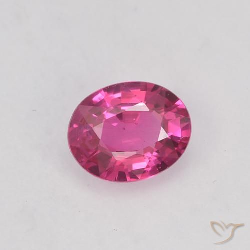 0.42ct طبيعي وردي فاقع زفير, بيضوي, VVS-VS