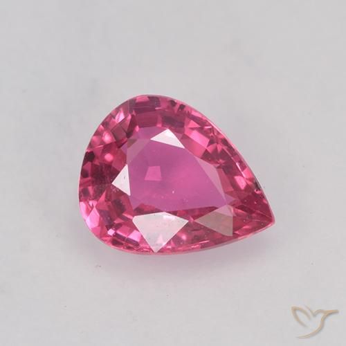 0.69ct طبيعي وردى متوسط زفير, شكل الكمثرى, VVS-VS