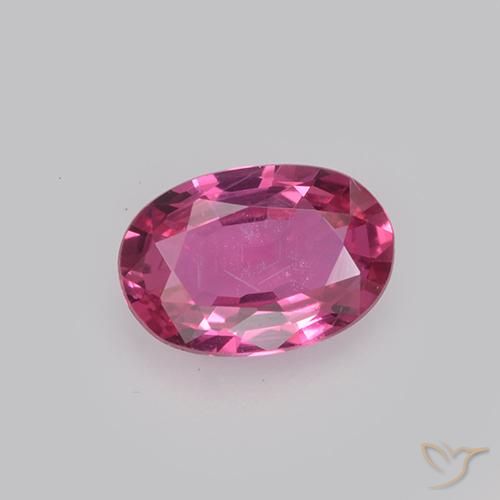 0.49ct طبيعي وردي فاقع زفير, بيضوي, VVS-VS