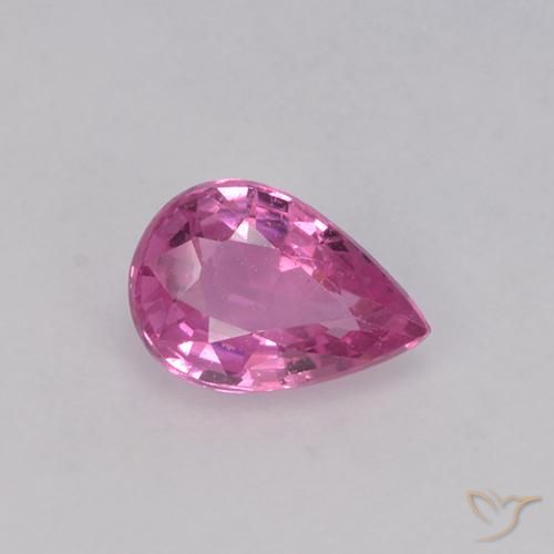 0.67ct طبيعي أرجوانى كثيف زفير, شكل الكمثرى, VVS-VS