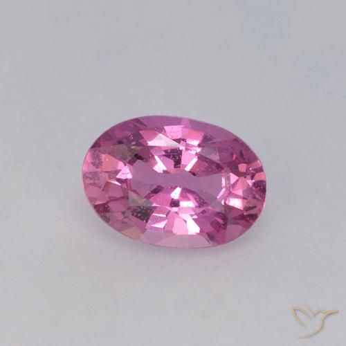 0.71ct طبيعي أرجواني محمر زفير, بيضوي, VVS-VS
