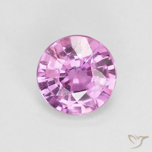 0.54ct طبيعي أرجواني محمر زفير, دائري, VVS-VS