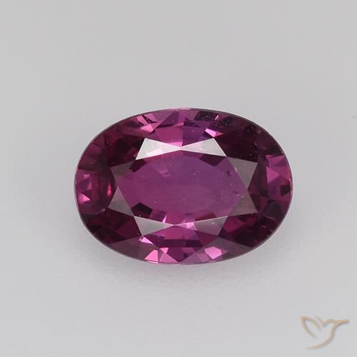 0.73ct طبيعي أرجواني غامق زفير, بيضوي, VVS-VS