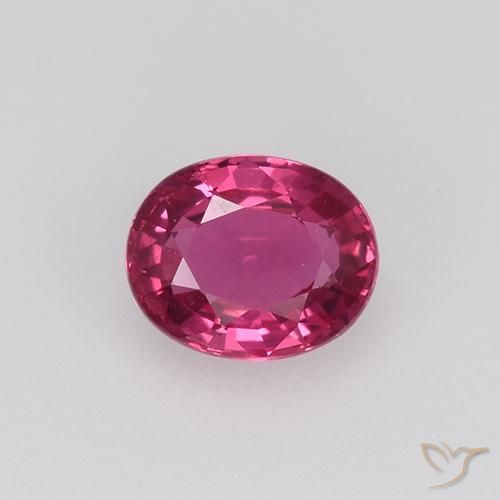 0.45ct طبيعي أحمر فاتح زفير, بيضوي, VVS-VS