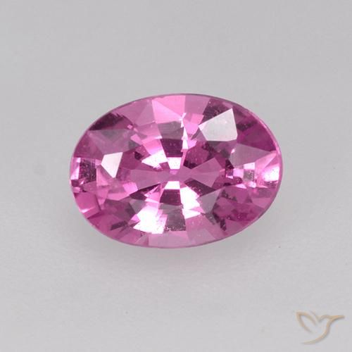 0.69ct طبيعي أرجوانى متوسط زفير, بيضوي, VVS-VS