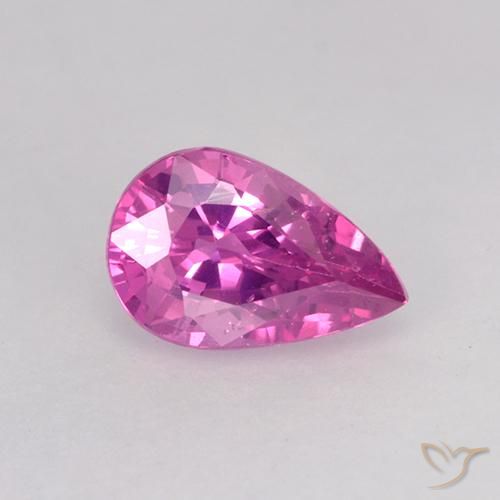 0.54ct طبيعي وردى كثيف زفير, شكل الكمثرى, VVS-VS