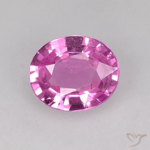 0.70ct طبيعي وردى غامق زفير, بيضوي, VVS-VS