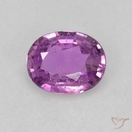 0.83ct طبيعي أرجوانى كهربائى زفير, بيضوي, قليلا جدا