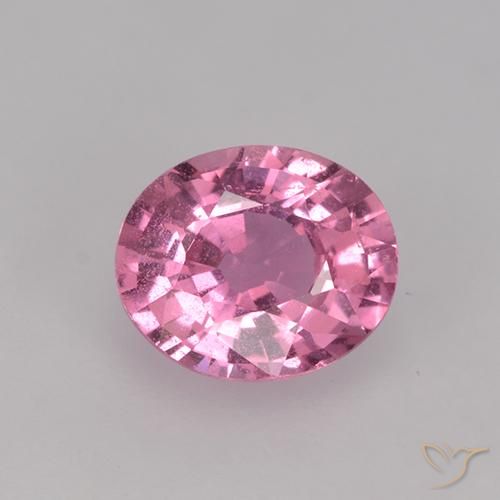 0.78ct طبيعي وردي فاقع زفير, بيضوي, قليلا جدا
