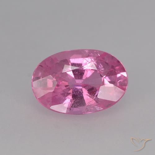 0.68ct طبيعي وردى كثيف زفير, بيضوي, VVS-VS