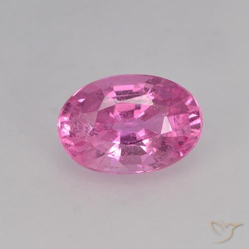0.67ct طبيعي وردى كثيف زفير, بيضوي, VVS-VS