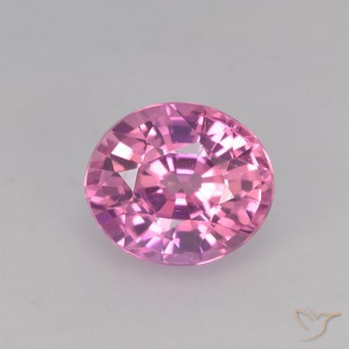 0.74ct طبيعي وردى متوسط زفير, بيضوي, VVS-VS