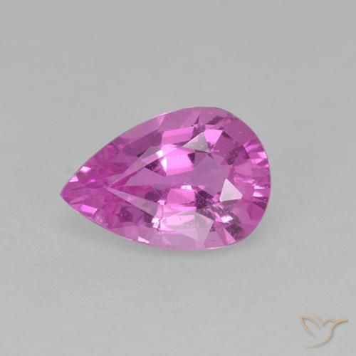 0.65ct طبيعي أرجوانى متوسط زفير, شكل الكمثرى, VVS-VS