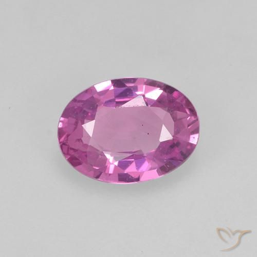 0.68ct طبيعي أرجوانى كثيف زفير, بيضوي, VVS-VS
