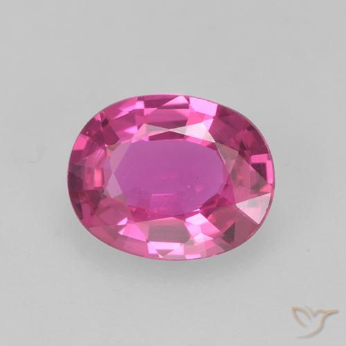 0.61ct طبيعي ماجنتى غامق زفير, بيضوي, قليلا جدا