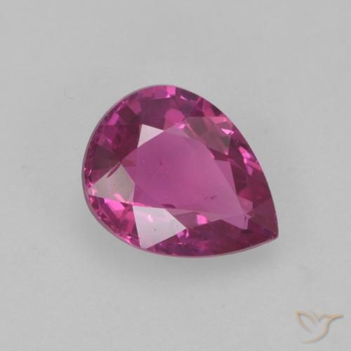0.66ct طبيعي أرجواني زفير, شكل الكمثرى, قليلا جدا
