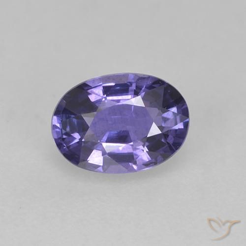 0.76ct طبيعي بنفسجى غامق زفير, بيضوي, قليلا جدا