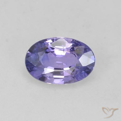 0.62ct طبيعي بنفسجى فاتح متوسط زفير, بيضوي, قليلا جدا
