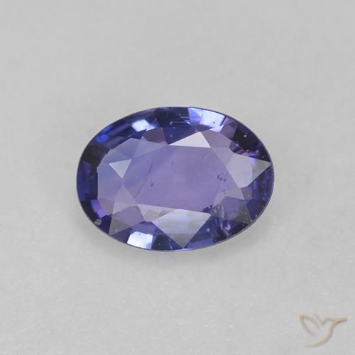 0.57ct طبيعي أزرق بنفسجى زفير, بيضوي, قليلا جدا