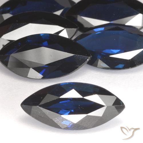 1.31ct طبيعي أزرق غامق زفير, ماركيز, VVS-VS