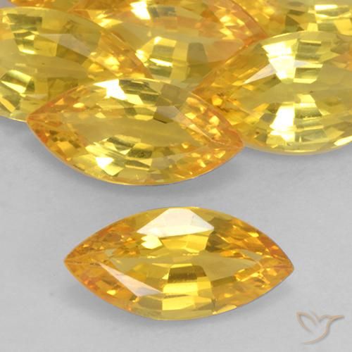 1.08ct طبيعي ذهبي زفير, ماركيز, VVS-VS