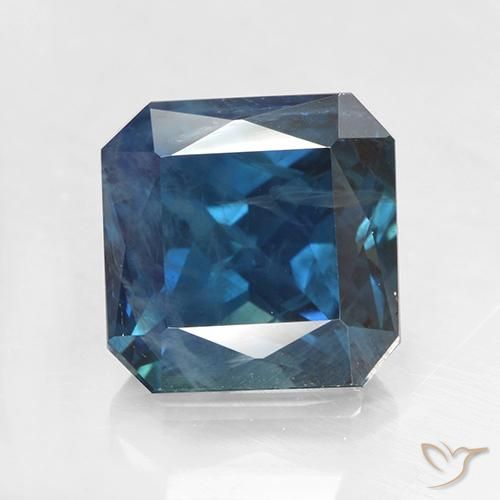 2.64ct طبيعي أزرق بحرى زفير, قص الزمرد, قليلا جدا