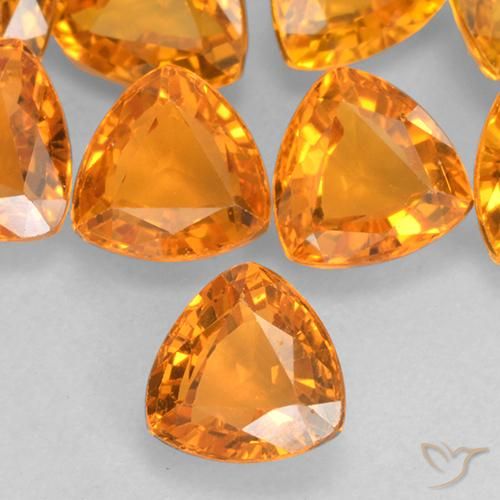 0.67ct طبيعي برتقالى متوسط زفير, مثلثى, VVS-VS