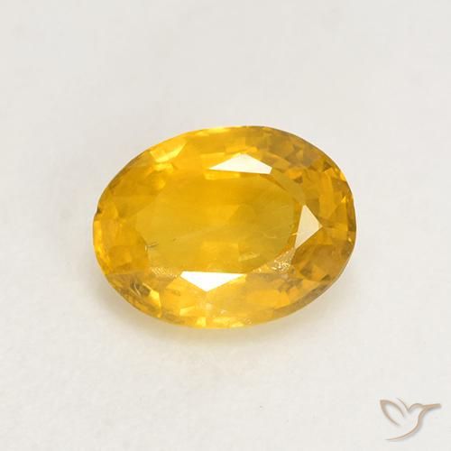 1.09ct طبيعي برتقالى ذهبة زفير, بيضوي, VS-SI
