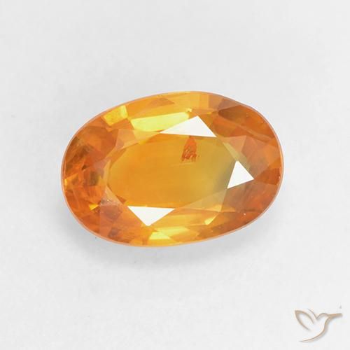 1.45ct طبيعي برتقالى متوسط زفير, بيضوي, VS-SI