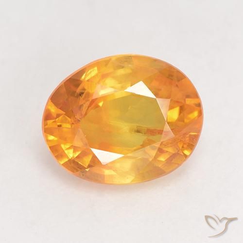 1.78ct طبيعي برتقالى متوسط زفير, بيضوي, VS-SI