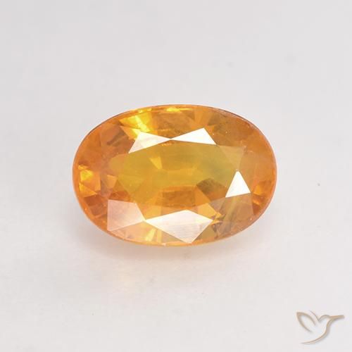 1.26ct طبيعي برتقالى متوسط زفير, بيضوي, VS-SI