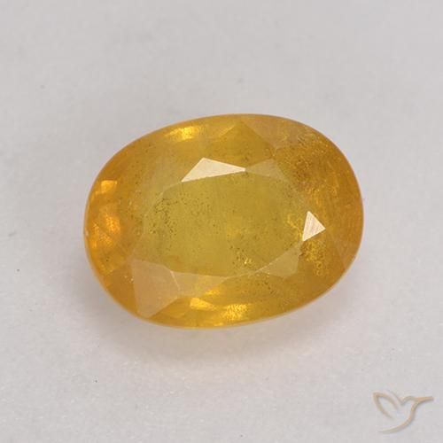 2.05ct طبيعي برتقالى ذهبة زفير, بيضوي, SI