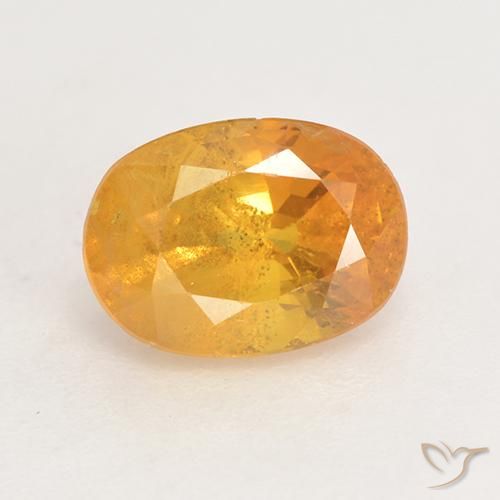 2.02ct طبيعي برتقالى متوسط زفير, بيضوي, VS-SI