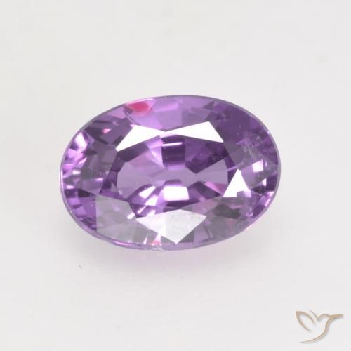 0.81ct طبيعي بنفسجي أرجواني زفير, بيضوي, VVS-VS